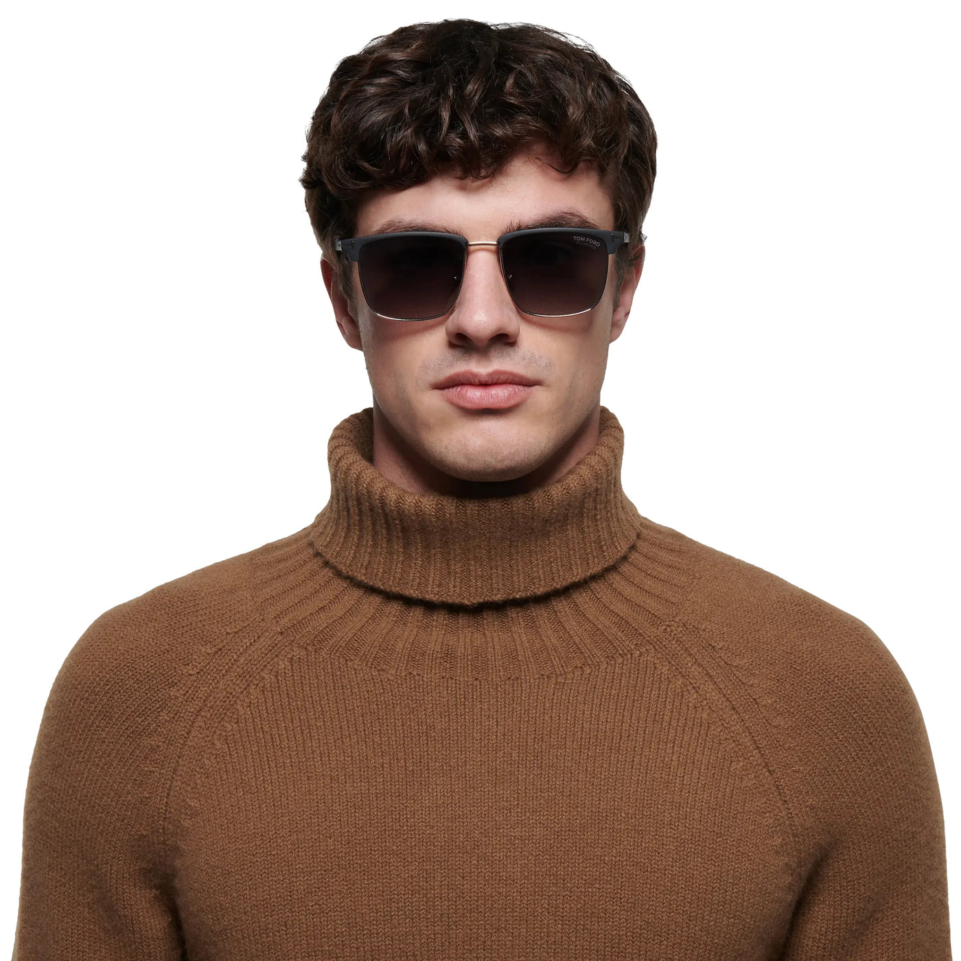 Lunettes de soleil Tom Ford Hudson-02 Ft0997-h 02D 55 Noir Polarised — vue 3