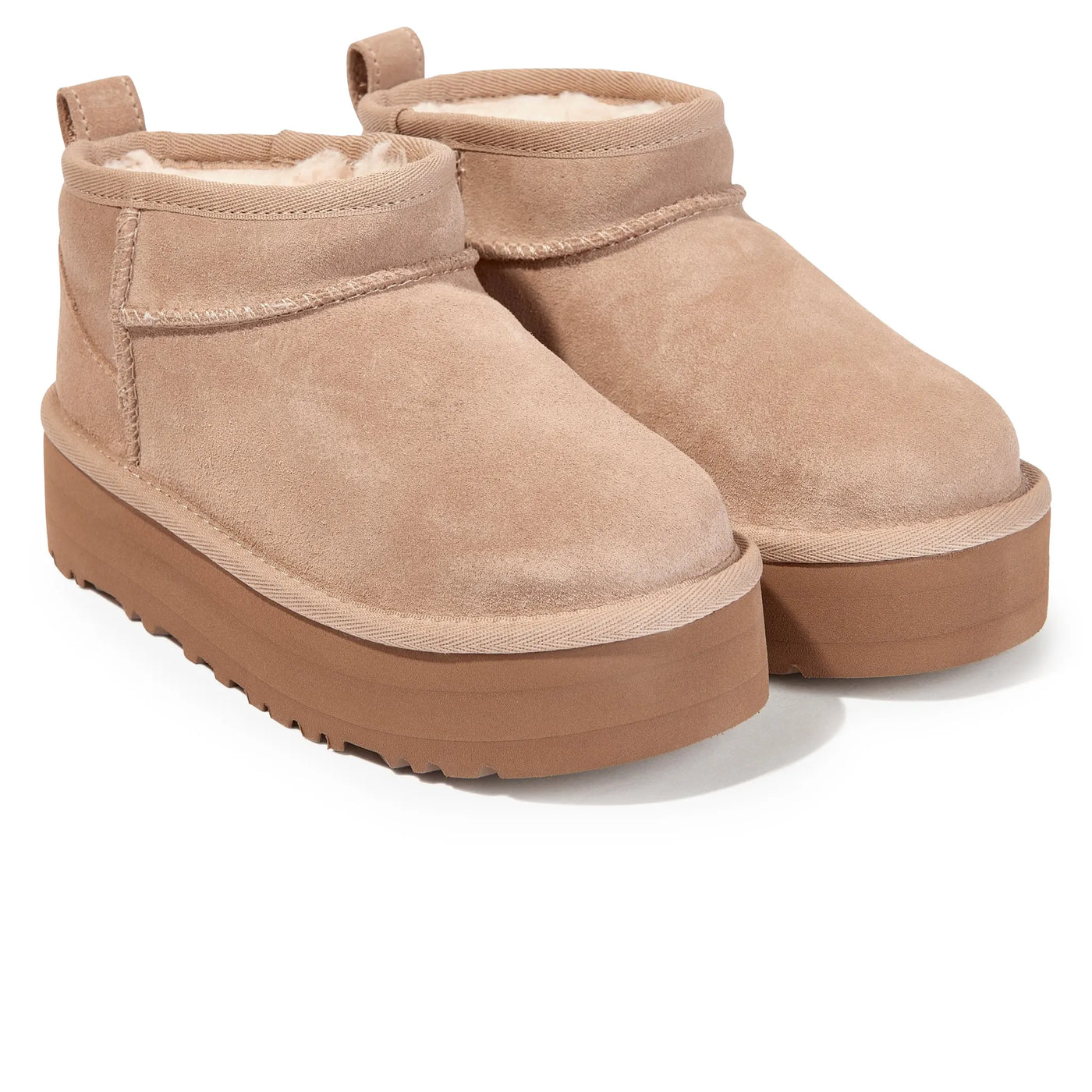 Bottes UGG Classic Ultra Mini Platform Beige — vue 2
