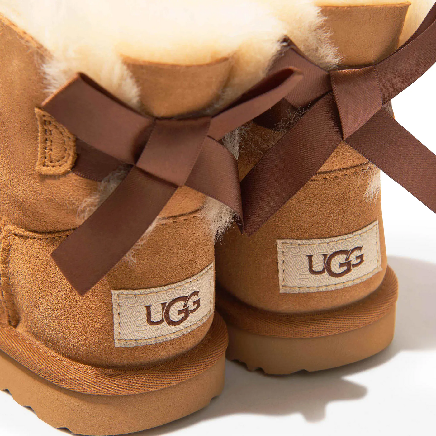 Bottes UGG Mini Bailey Bow II Marron — vue 3